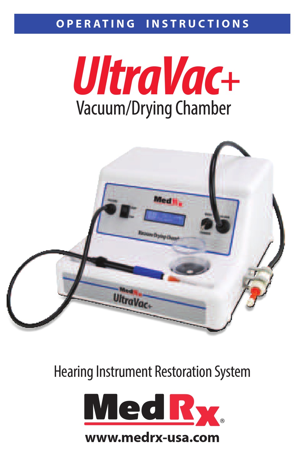 MEDRX ULTRAVAC+ OPERATING INSTRUCTIONS MANUAL Pdf Download ManualsLib