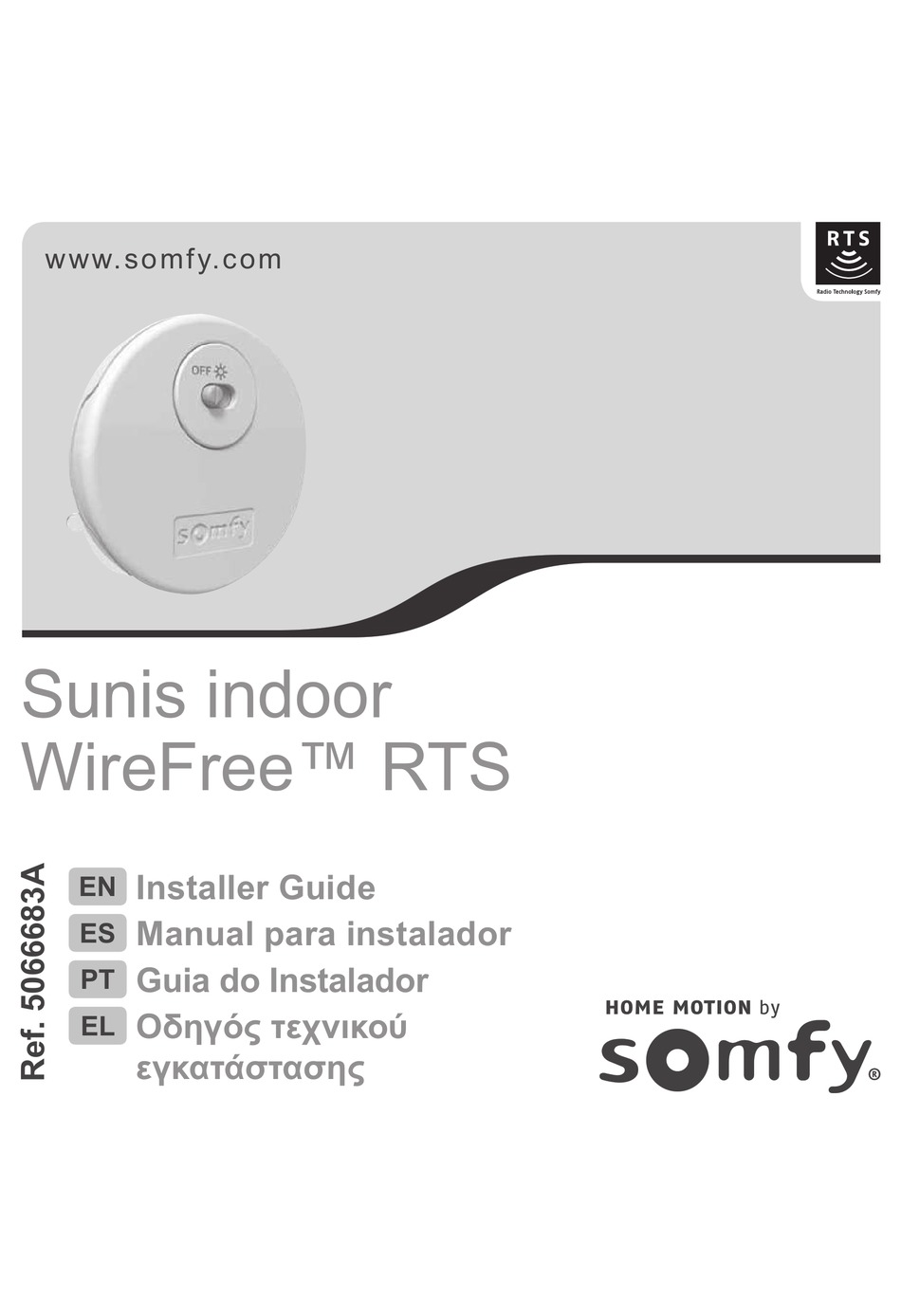 SOMFY HOME MOTION 5066683A INSTALLER'S MANUAL Pdf Download ManualsLib