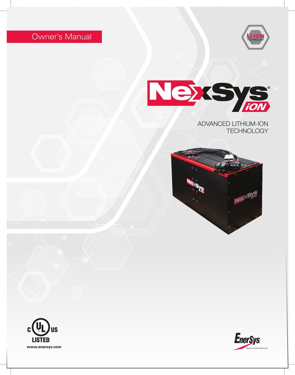 ENERSYS NEXSYS OWNER'S MANUAL Pdf Download ManualsLib