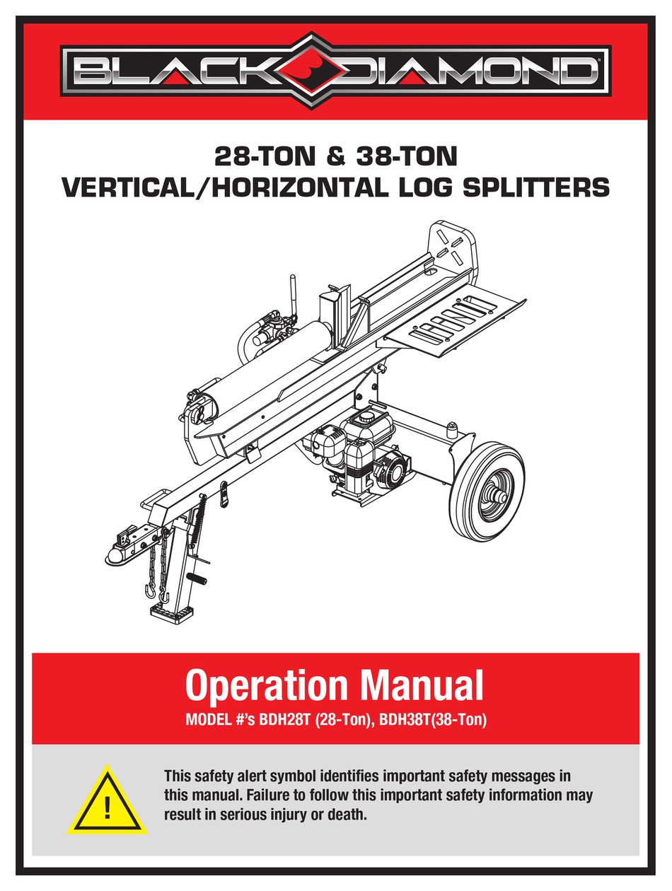 BLACK DIAMOND EQUIPMENT BDH28T OPERATION MANUAL Pdf Download ManualsLib