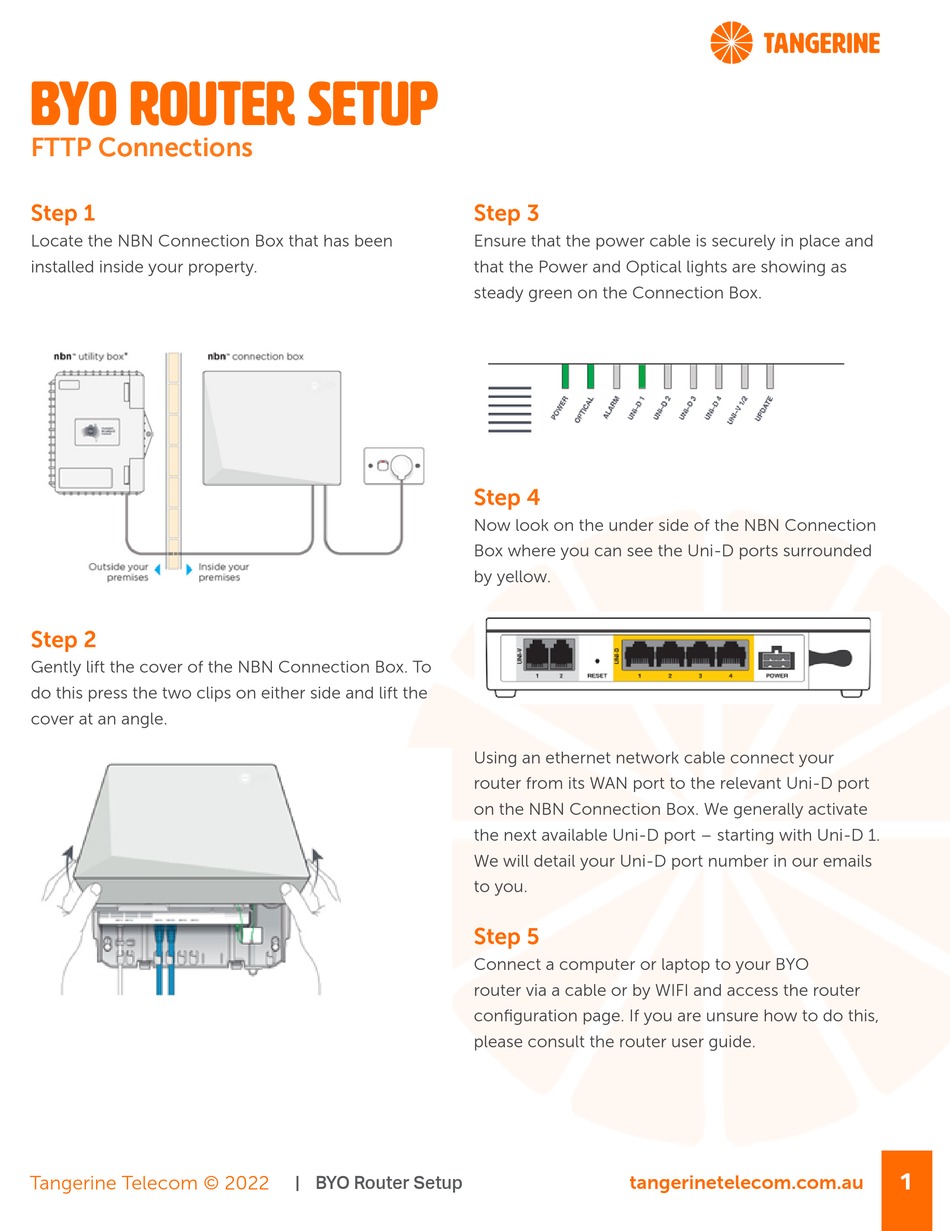TANGERINE BYO SETUP Pdf Download ManualsLib