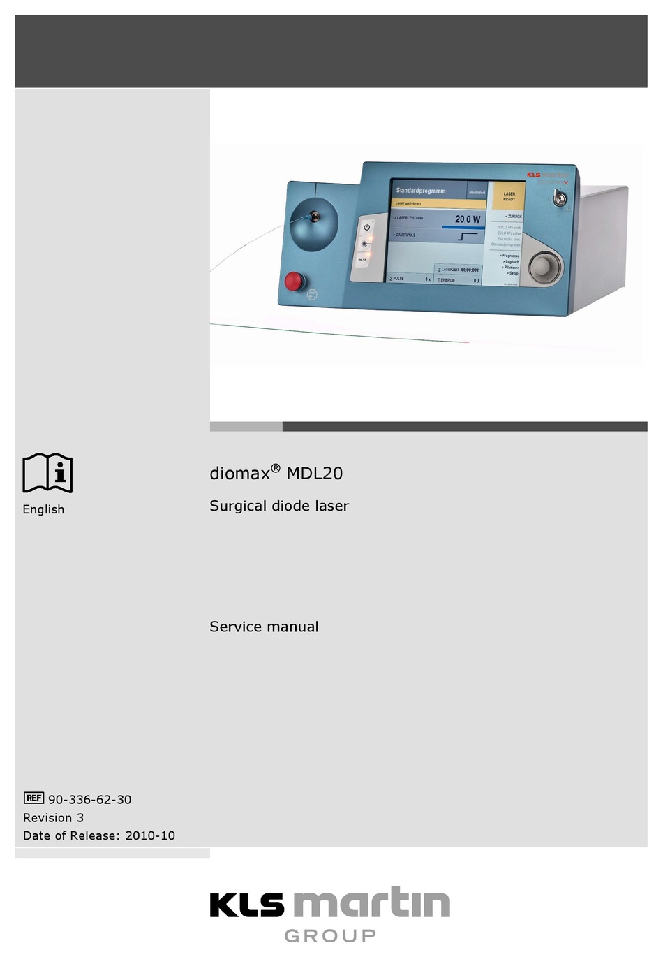 KLS MARTIN DIOMAX MDL20 SERVICE MANUAL Pdf Download ManualsLib