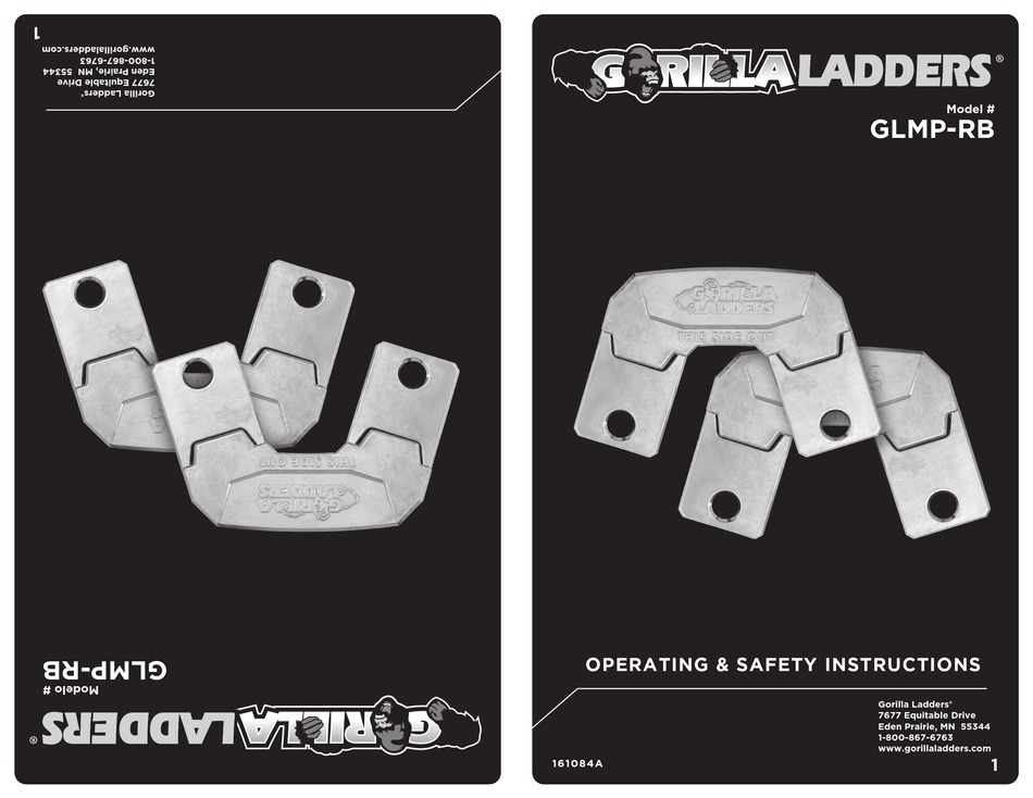 GORILLA LADDERS GLMPRB OPERATING/SAFETY INSTRUCTIONS Pdf Download ManualsLib