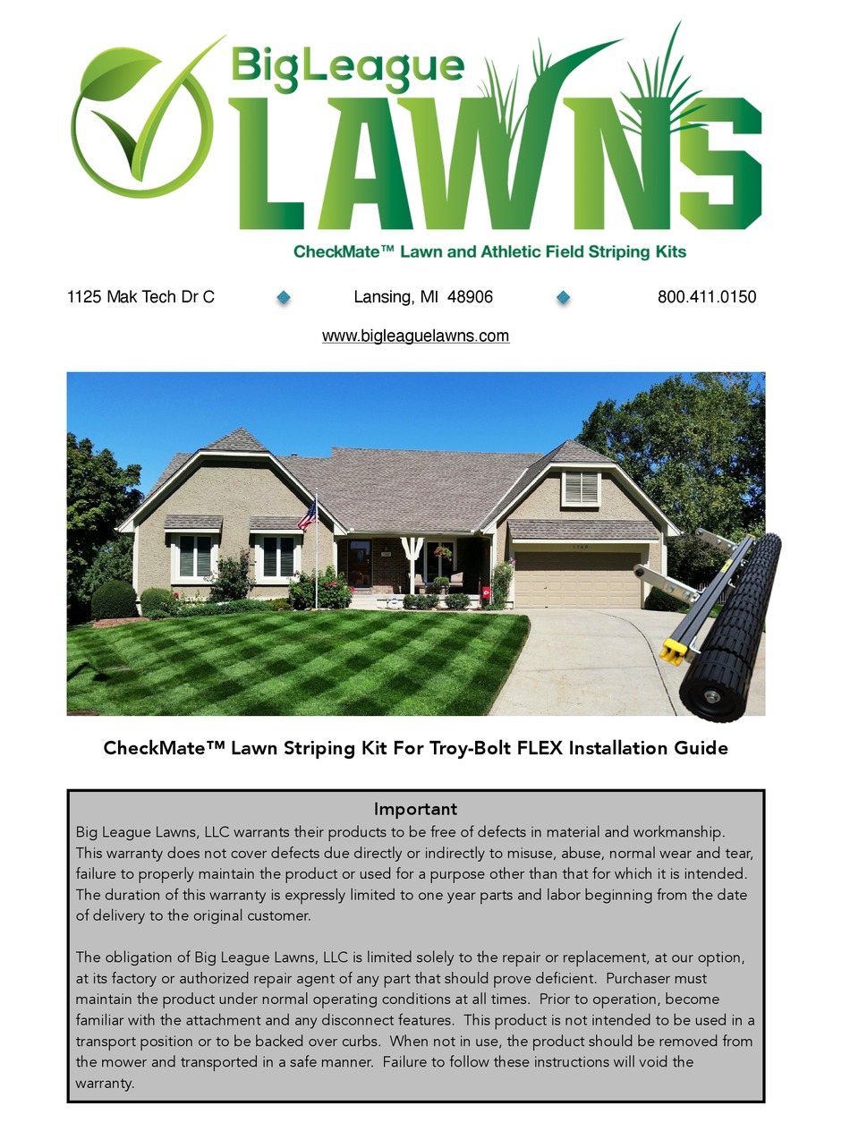 BIG LEAGUE LAWNS CHECKMATE INSTALLATION MANUAL Pdf Download ManualsLib