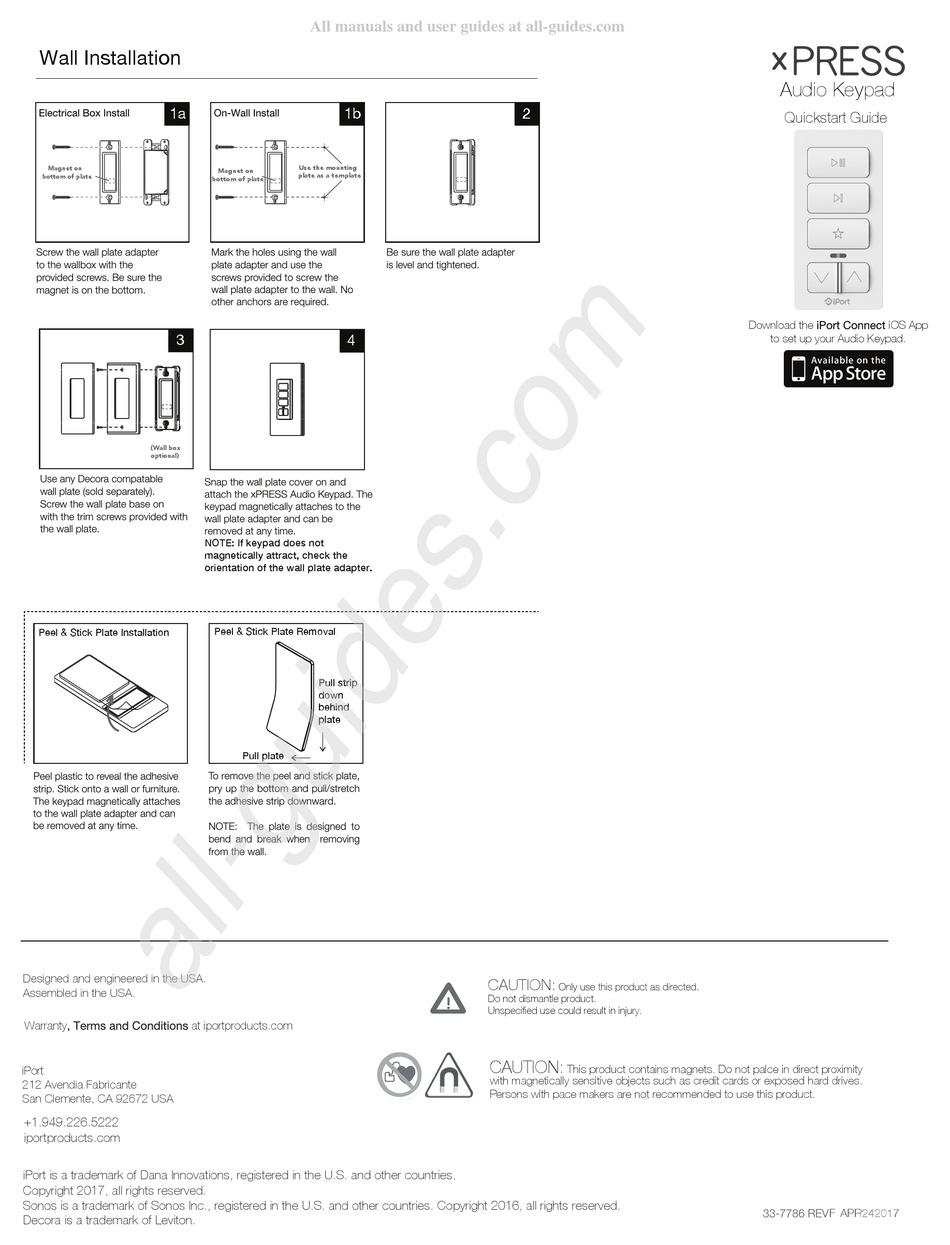 IPORT XPRESS QUICK START MANUAL Pdf Download ManualsLib
