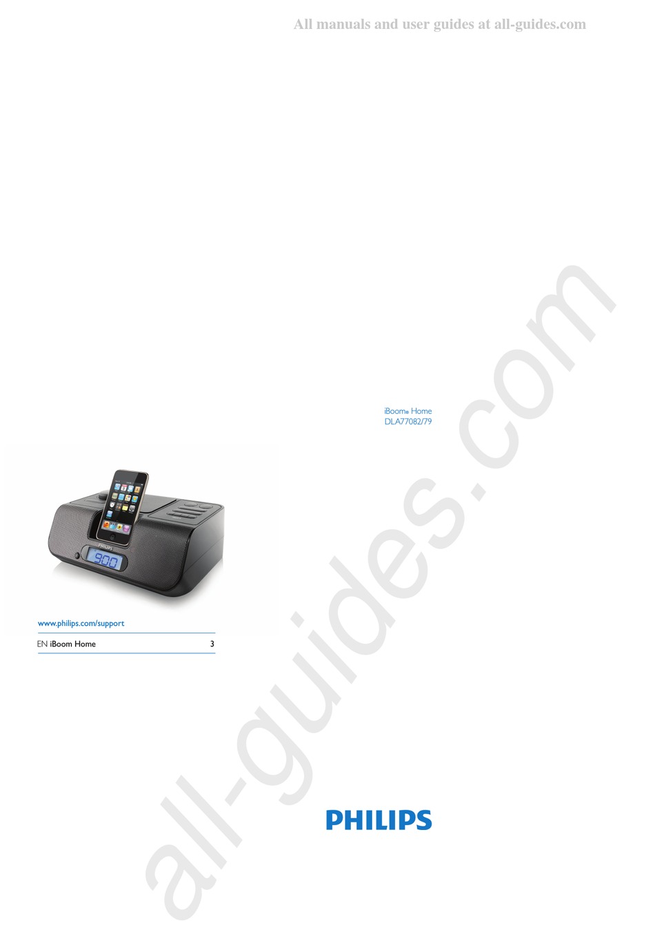 PHILIPS IBOOM HOME OPERATION USER