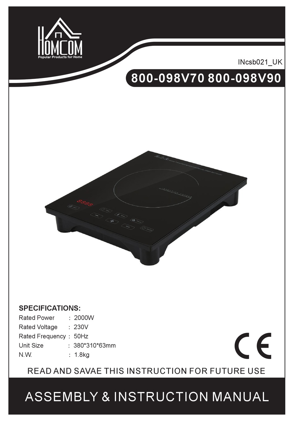 800098V70 ASSEMBLY & INSTRUCTION MANUAL Pdf Download ManualsLib