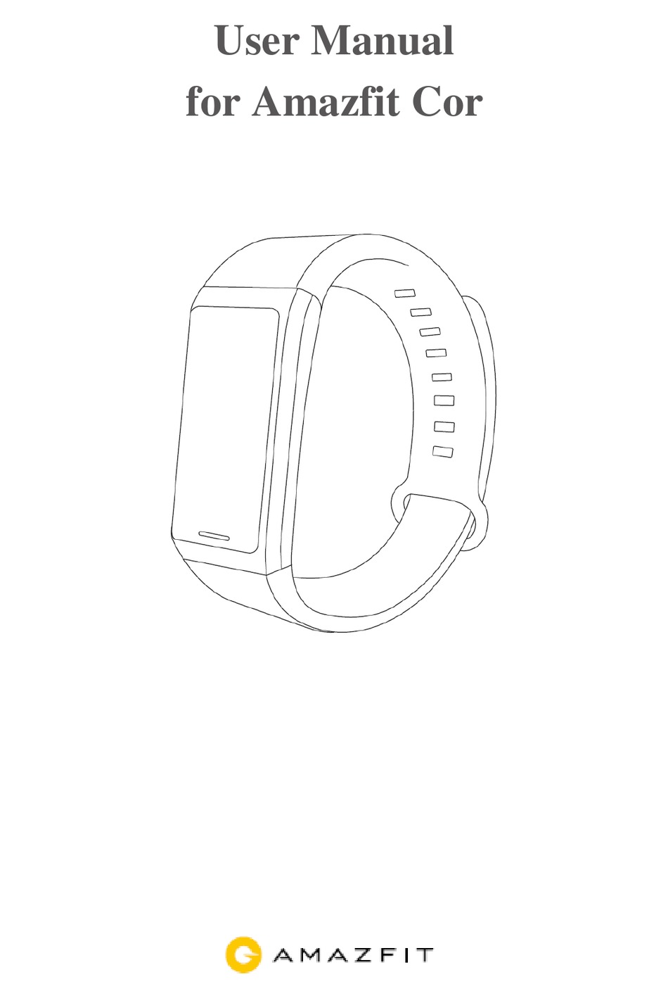 AMAZFIT COR USER MANUAL Pdf Download | ManualsLib