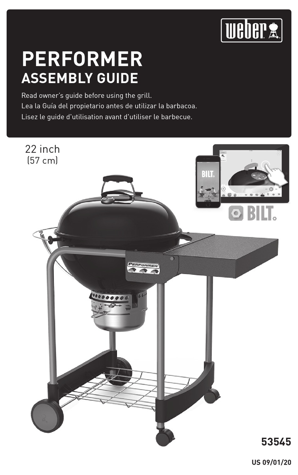 WEBER PERFORMER 53545 ASSEMBLY MANUAL Pdf Download ManualsLib