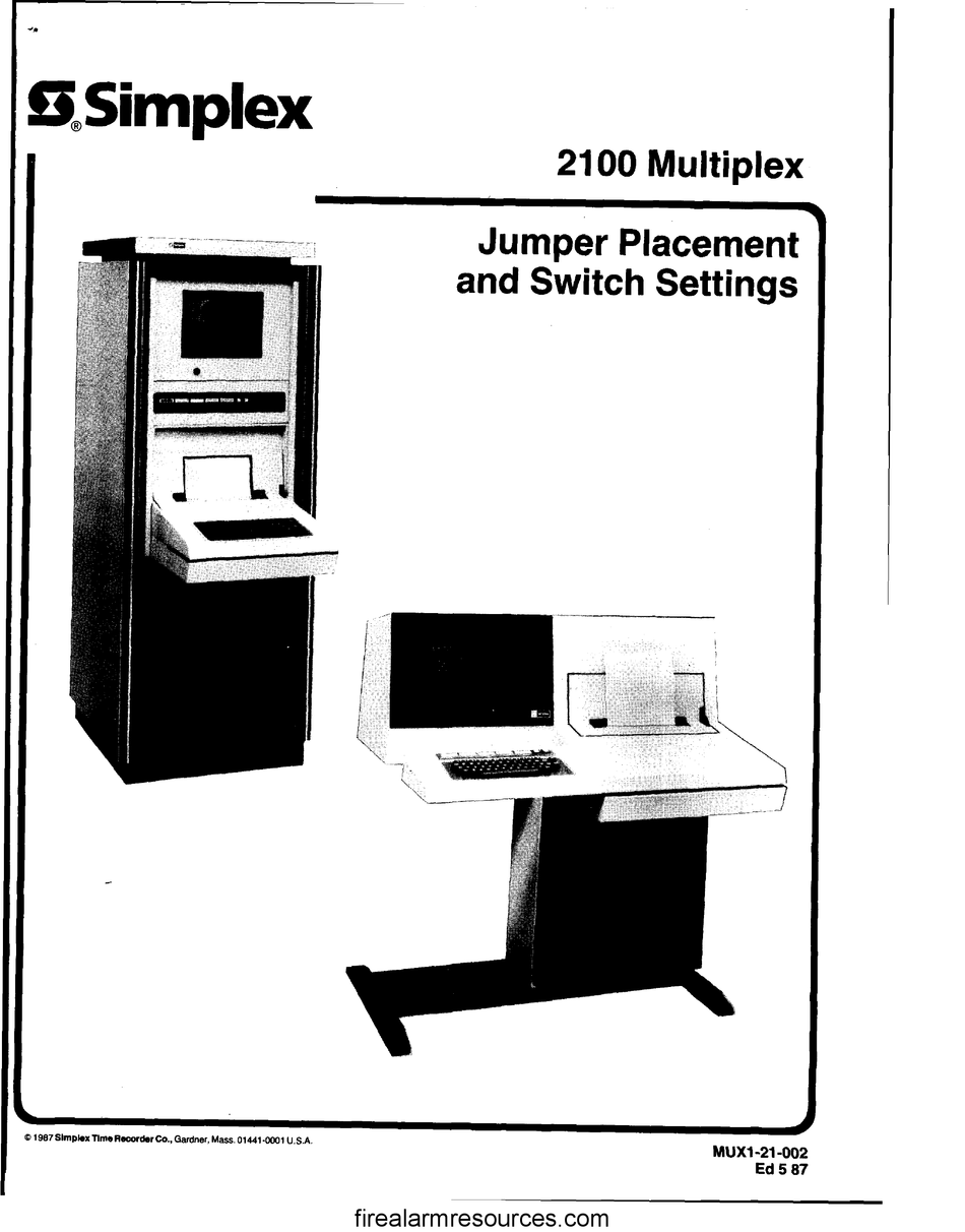SIMPLEX 2100 MANUAL Pdf Download ManualsLib