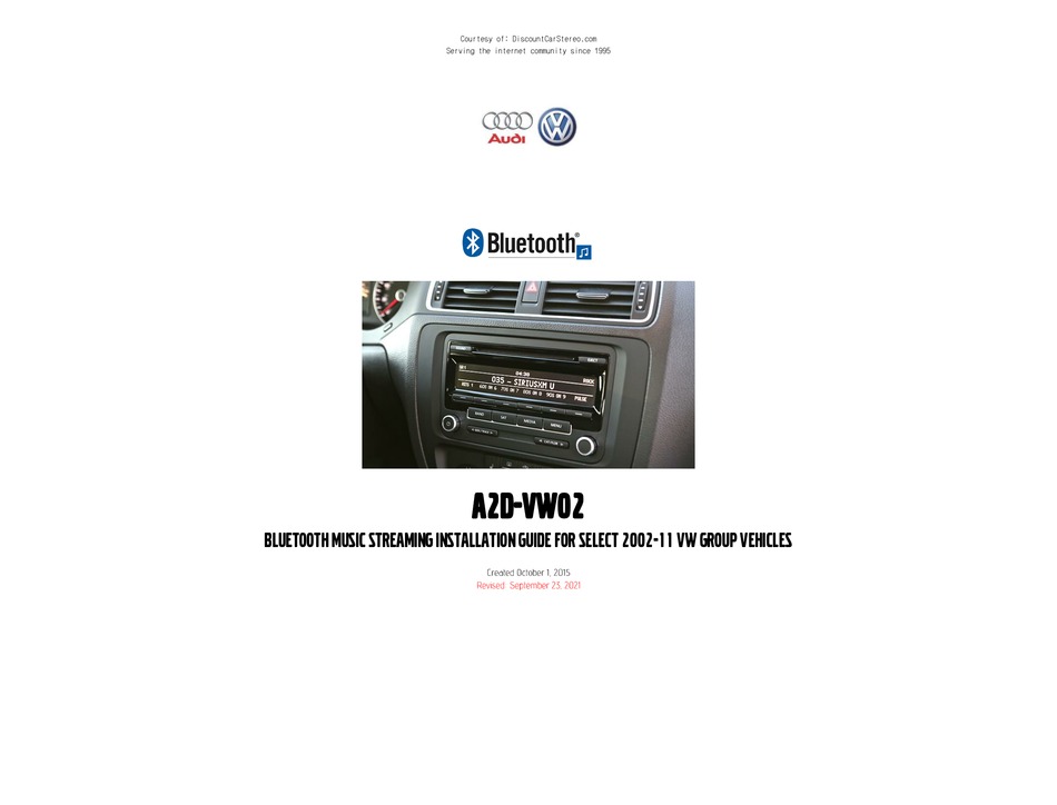 DISCOUNT CAR STEREO A2DVW02 INSTALLATION MANUAL Pdf Download ManualsLib