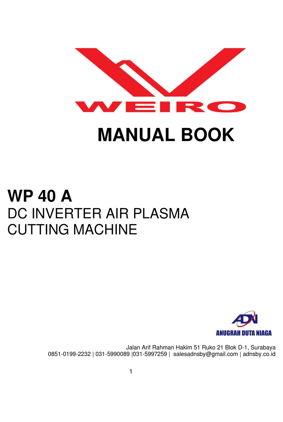 AND WEIRO WP 40 A MANUAL BOOK Pdf Download | ManualsLib