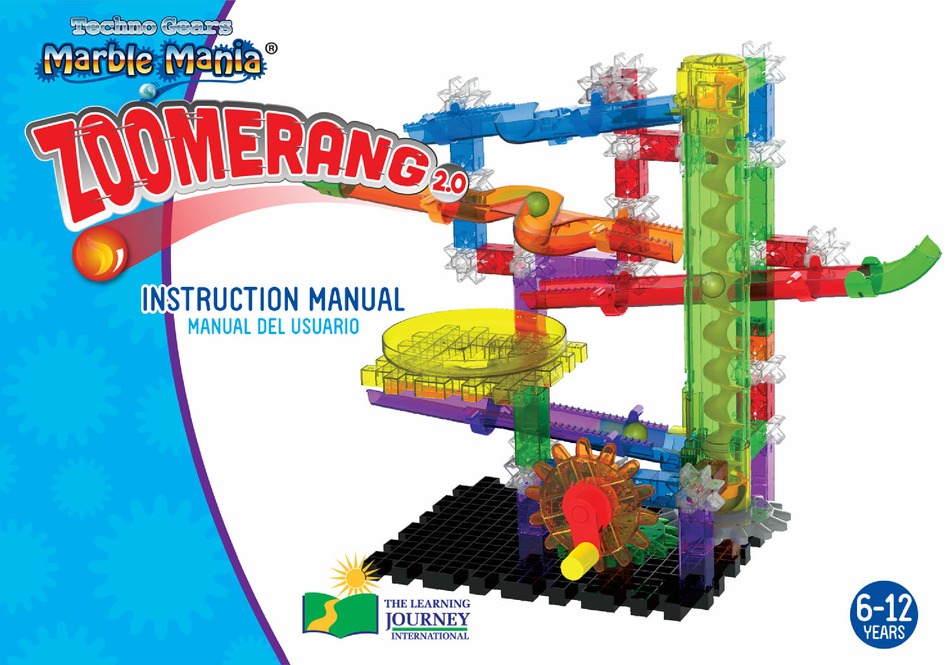 THE LEARNING JOURNEY TECHNO GEARS MARBLE MANIA ZOOMERANG 2.0