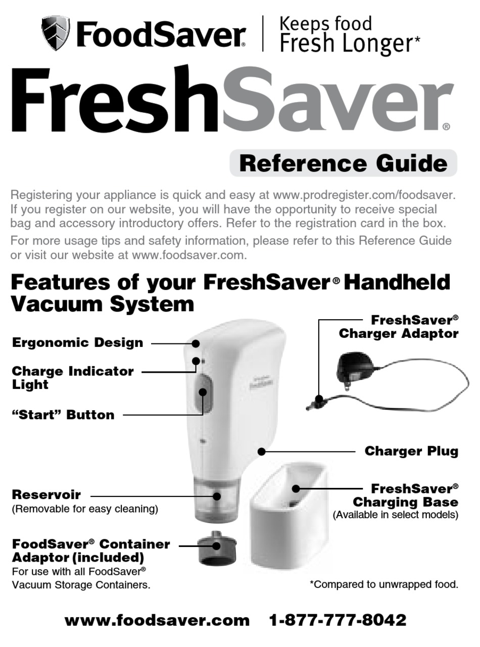 foodsaver-freshsaver-reference-manual-pdf-download-manualslib