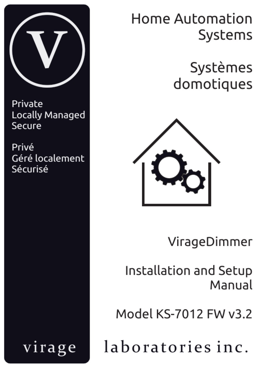 VIRAGE KS7012 FW INSTALLATION AND SETUP MANUAL Pdf Download ManualsLib