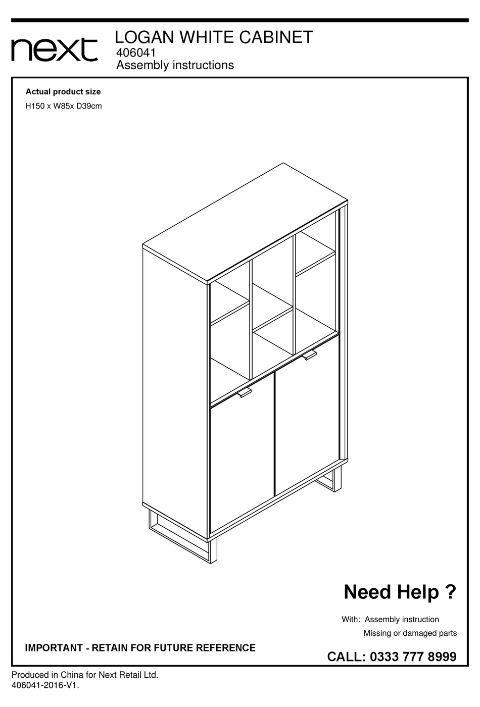 NEXT 406041 ASSEMBLY INSTRUCTIONS MANUAL Pdf Download ManualsLib