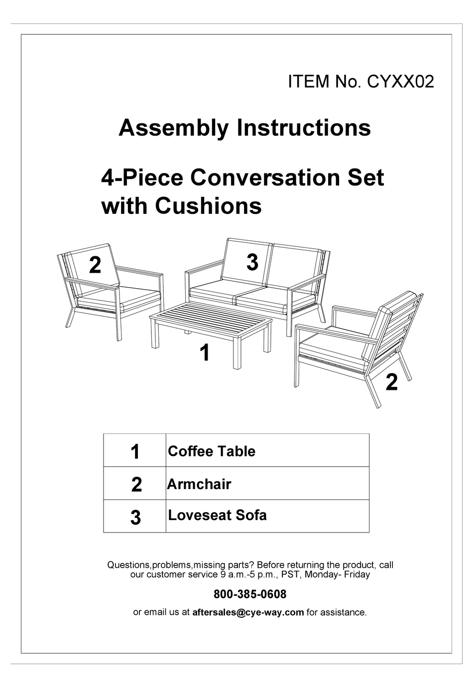 HOME DEPOT CYXX02 ASSEMBLY INSTRUCTIONS MANUAL Pdf Download ManualsLib