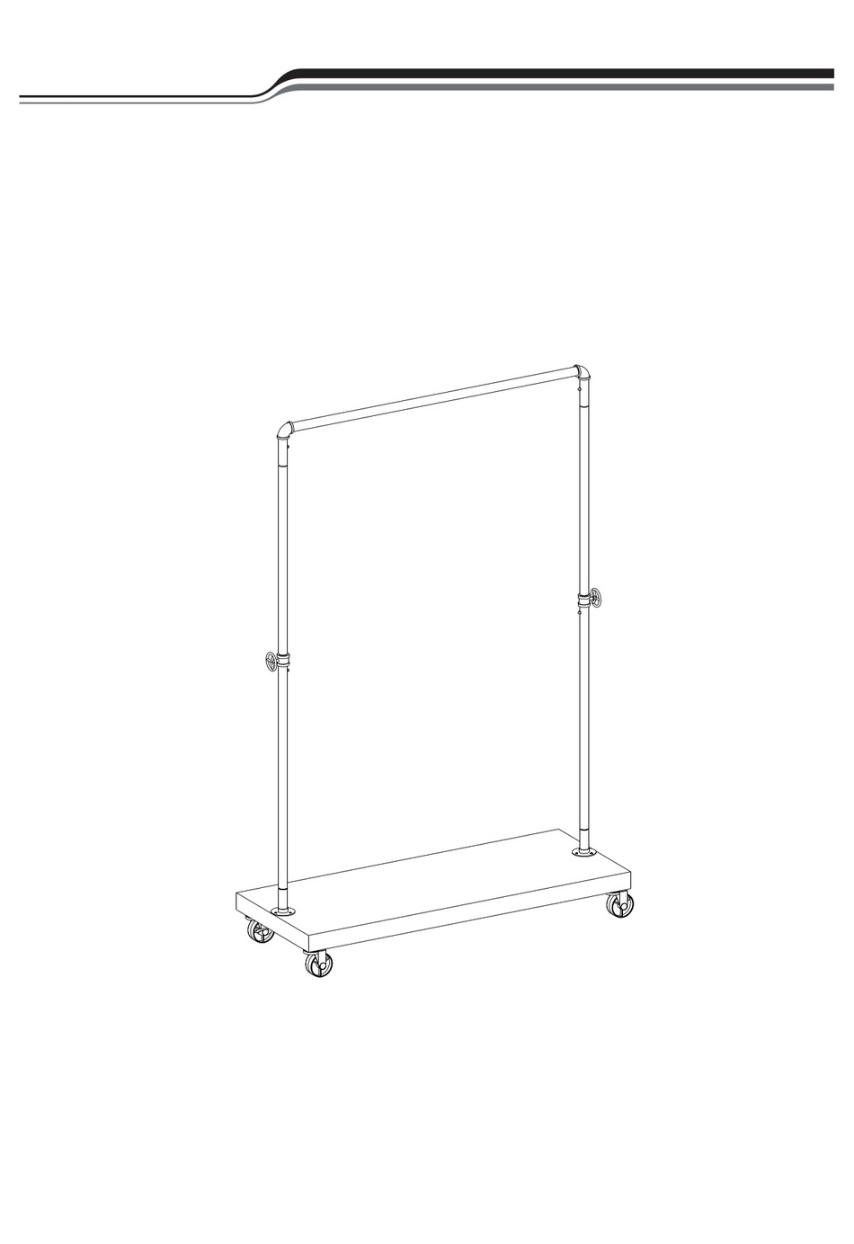 WAYFAIR DURAND 103.5 CM ROLLING CLOTHES RACKS MANUAL Pdf Download