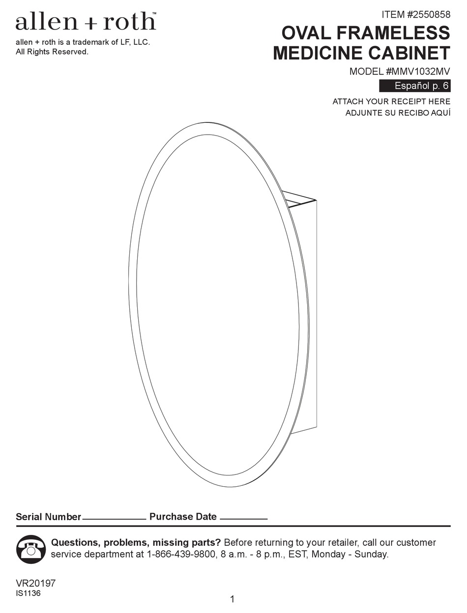 ALLEN + ROTH MMV1032MV QUICK START MANUAL Pdf Download ManualsLib