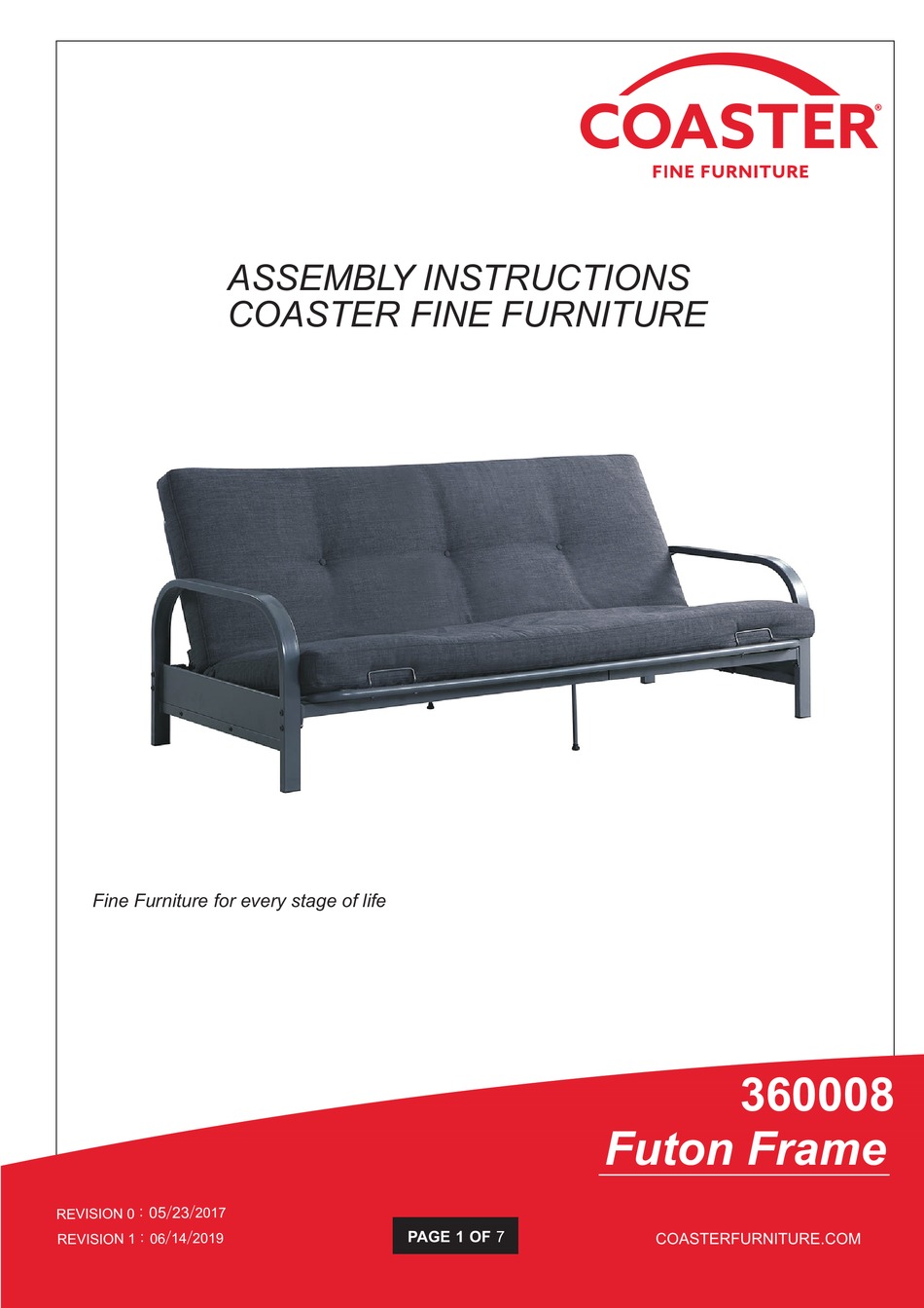 COASTER 360008 ASSEMBLY INSTRUCTIONS MANUAL Pdf Download ManualsLib