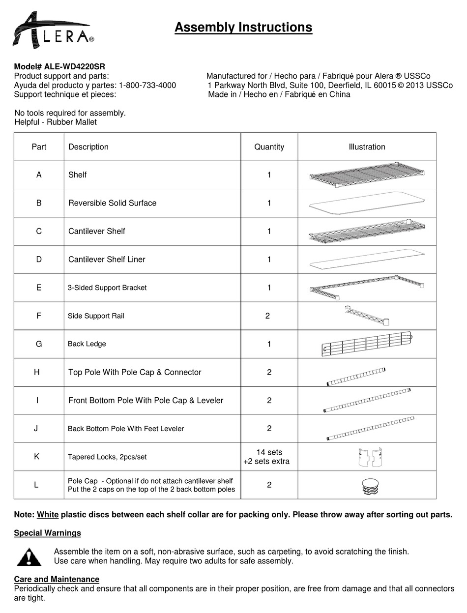 ALERA ALEWD4220SR ASSEMBLY INSTRUCTIONS Pdf Download ManualsLib