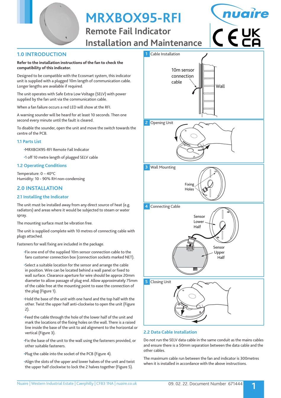 NUAIRE MRXBOX95-RFI INSTALLATION AND MAINTENANCE Pdf Download | ManualsLib