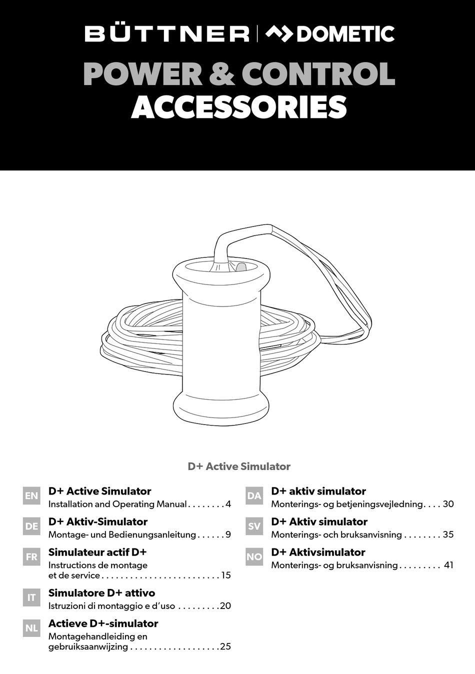 DOMETIC BUTTNER D PLUS INSTALLATION AND OPERATING MANUAL Pdf Download