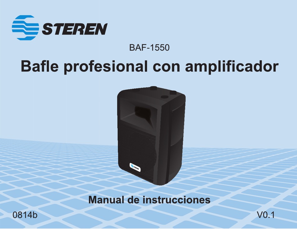 STEREN BAF 1550 INSTRUCTION MANUAL Pdf Download ManualsLib