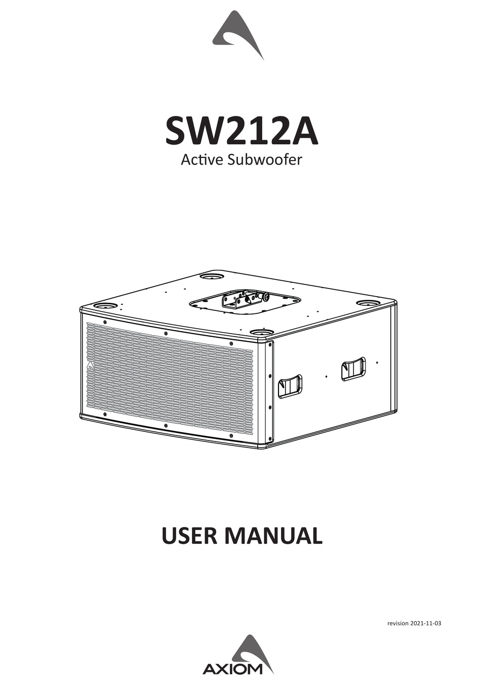 AXIOM SW212AL USER MANUAL Pdf Download | ManualsLib