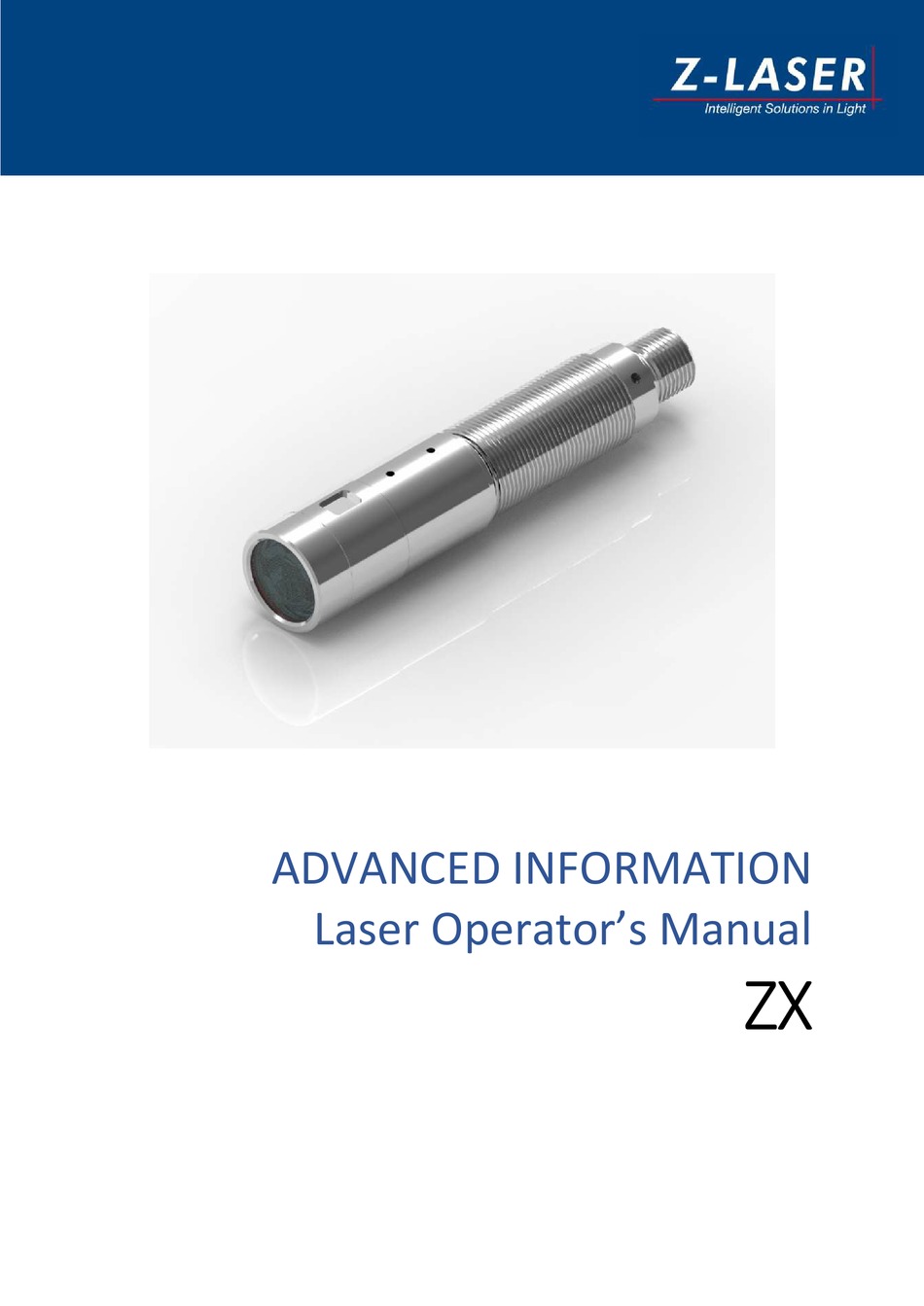 ZLASER ZX SERIES OPERATOR'S MANUAL Pdf Download ManualsLib