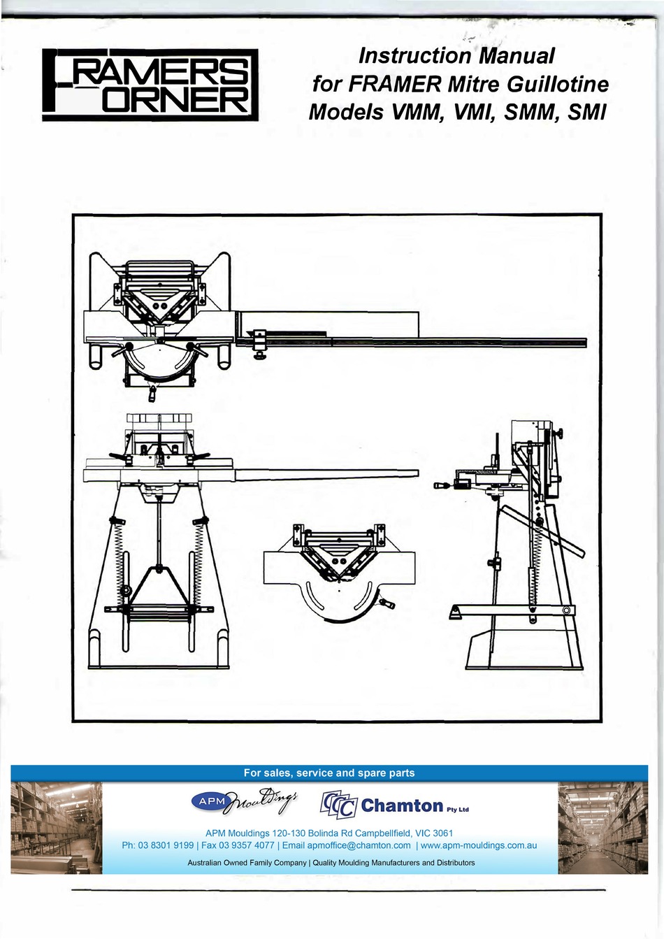 Using Your Framer Mitre Guillotine Framers Corner VMM