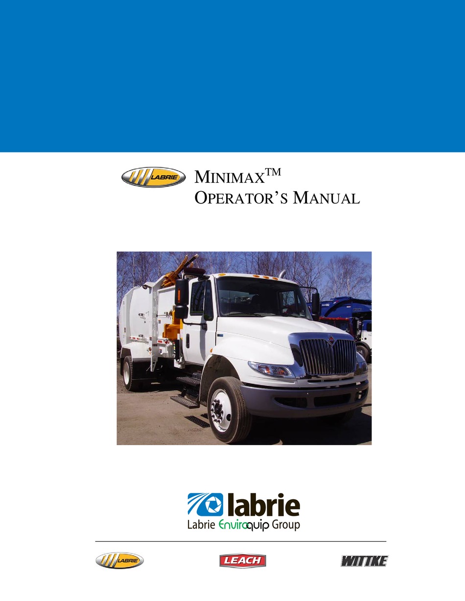 LABRIE MINIMAX OPERATOR'S MANUAL Pdf Download ManualsLib