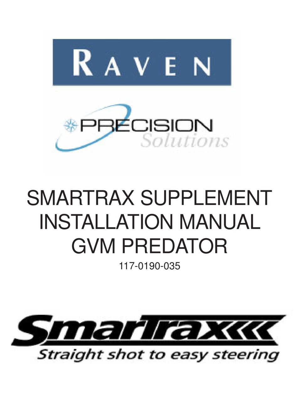 PRECISION RAVEN SMARTRAX SUPPLEMENT MANUAL Pdf Download ManualsLib