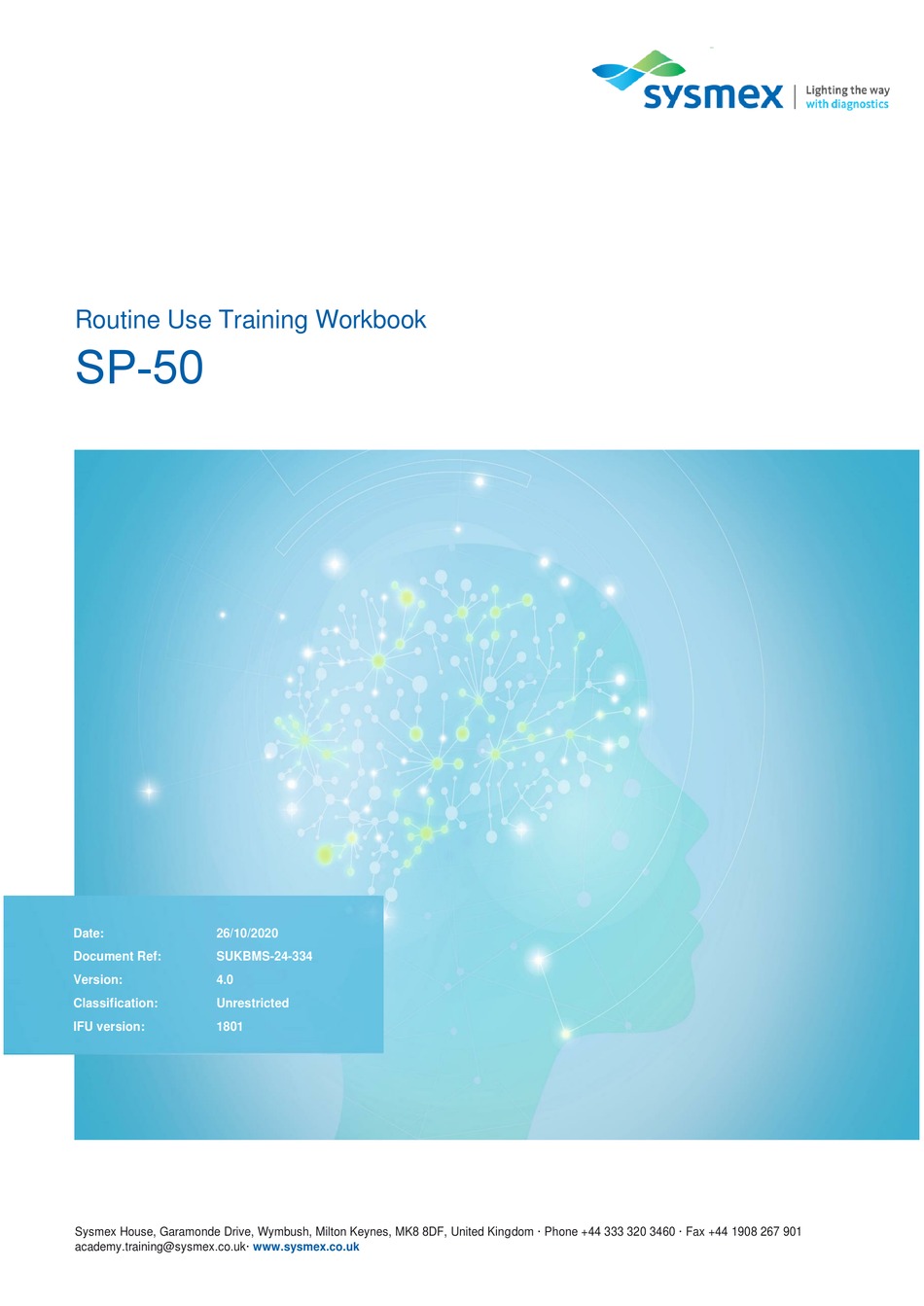 SYSMEX SP50 MANUAL Pdf Download ManualsLib