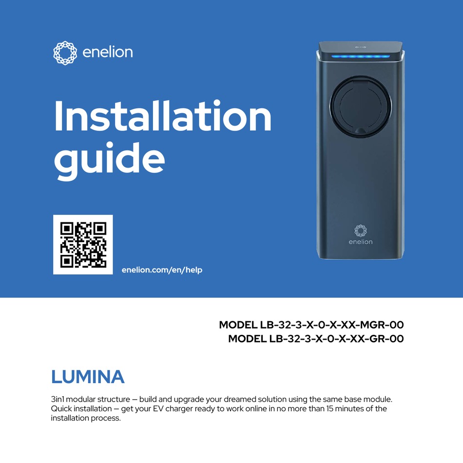 ENELION LUMINA LB323MGR00 SERIES INSTALLATION MANUAL Pdf Download