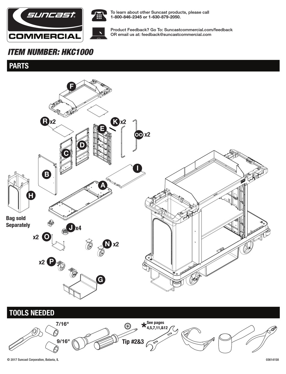SUNCAST HKC1000 MANUAL Pdf Download ManualsLib