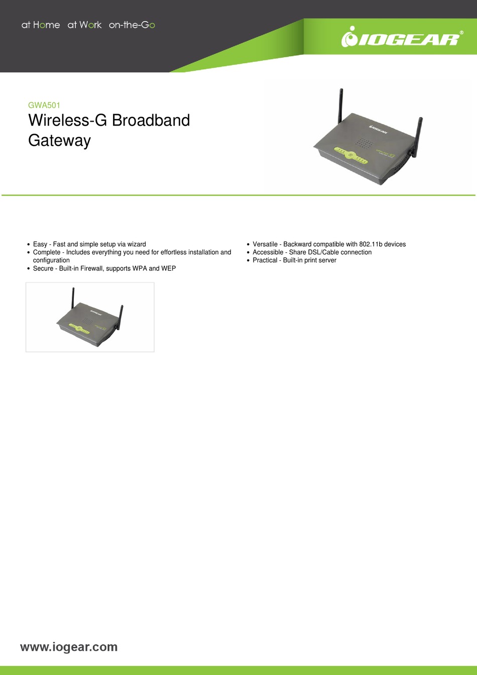 IOGEAR GWA501 MANUAL Pdf Download ManualsLib