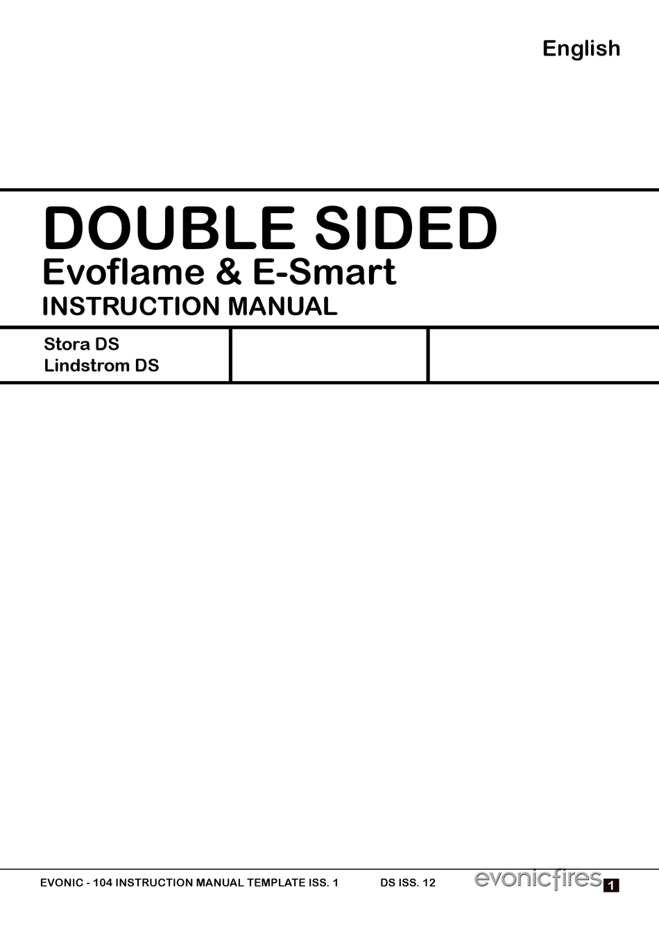 EVONICFIRES STORA DS INSTRUCTION MANUAL Pdf Download ManualsLib