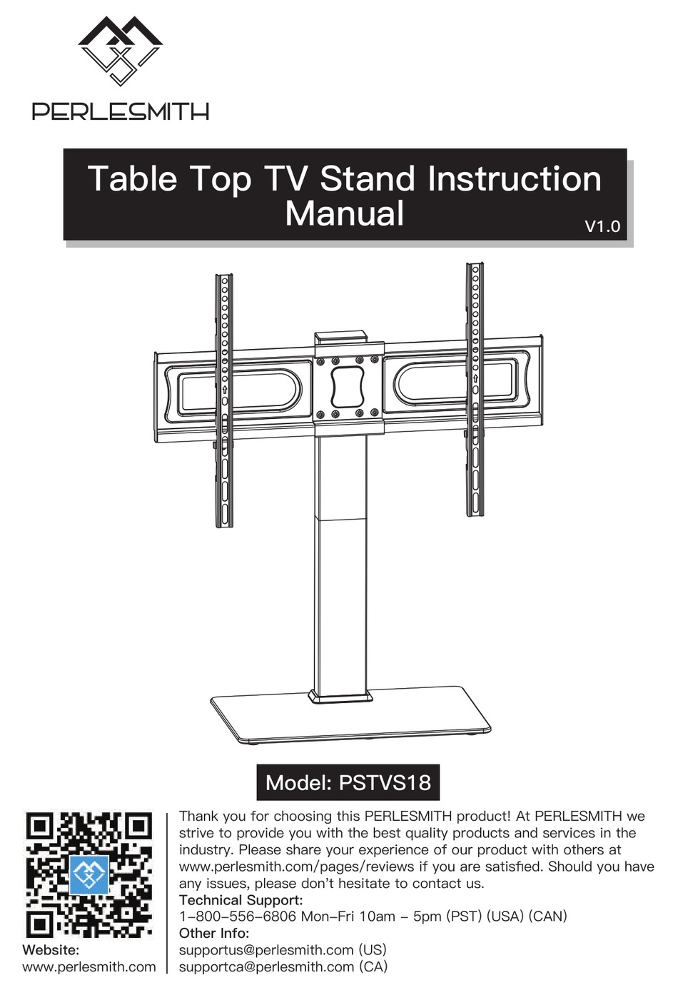 PERLESMITH PSTVS18 INSTRUCTION MANUAL Pdf Download ManualsLib