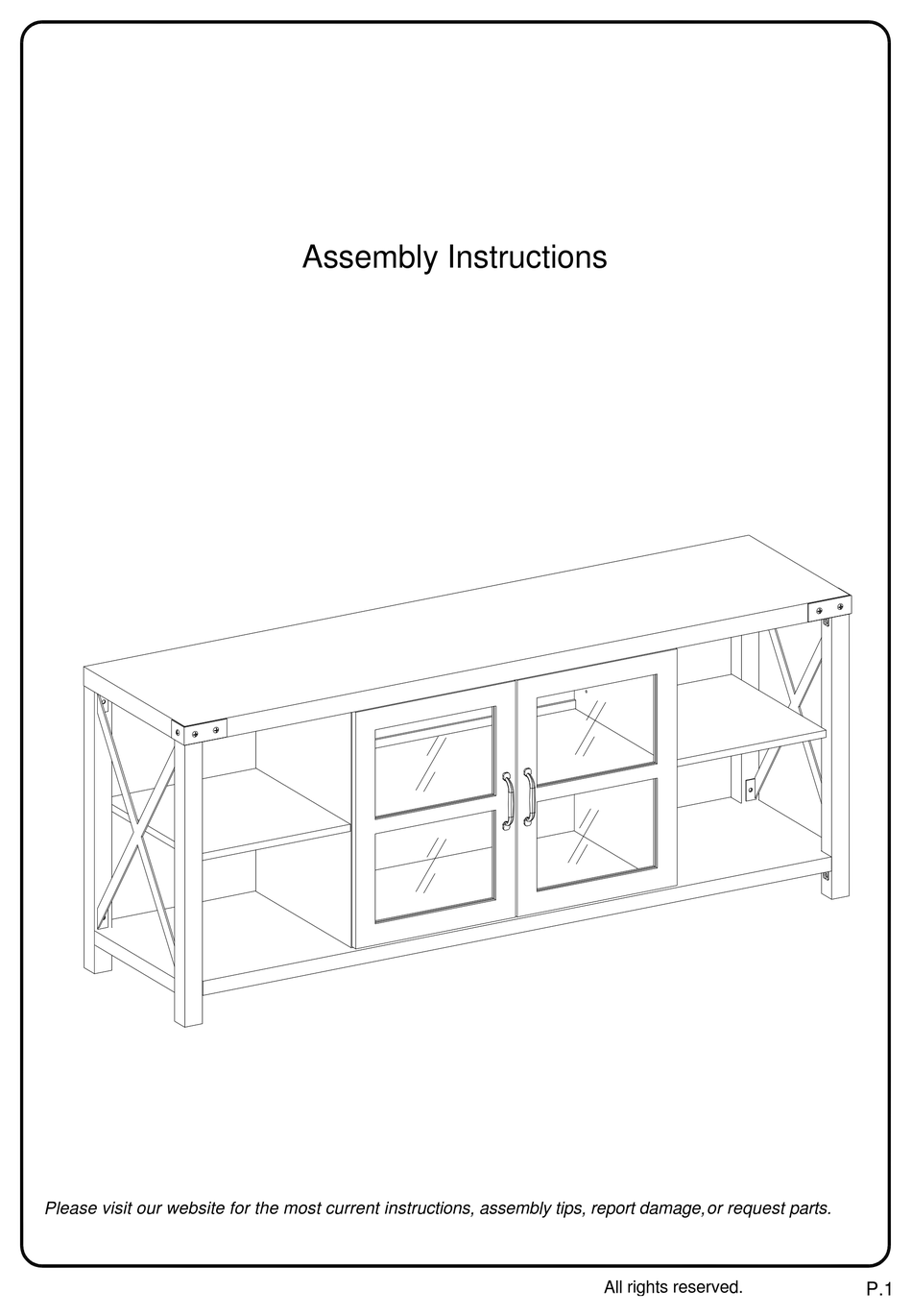 WALKER EDISON W60MX2D ASSEMBLY INSTRUCTIONS MANUAL Pdf Download