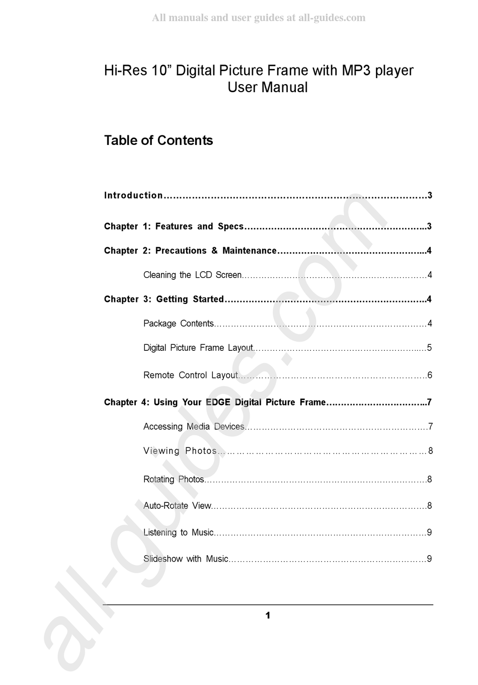 EDGE EDGDM219604PE MANUAL Pdf Download ManualsLib