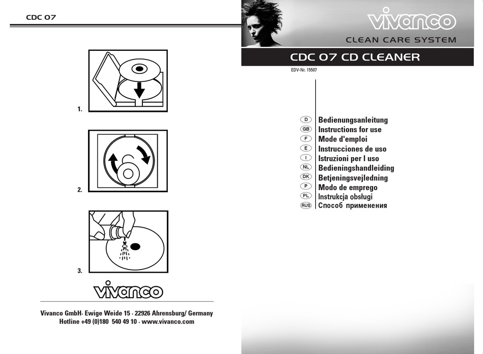 VIVANCO CDC 07 INSTRUCTIONS FOR USE MANUAL Pdf Download ManualsLib