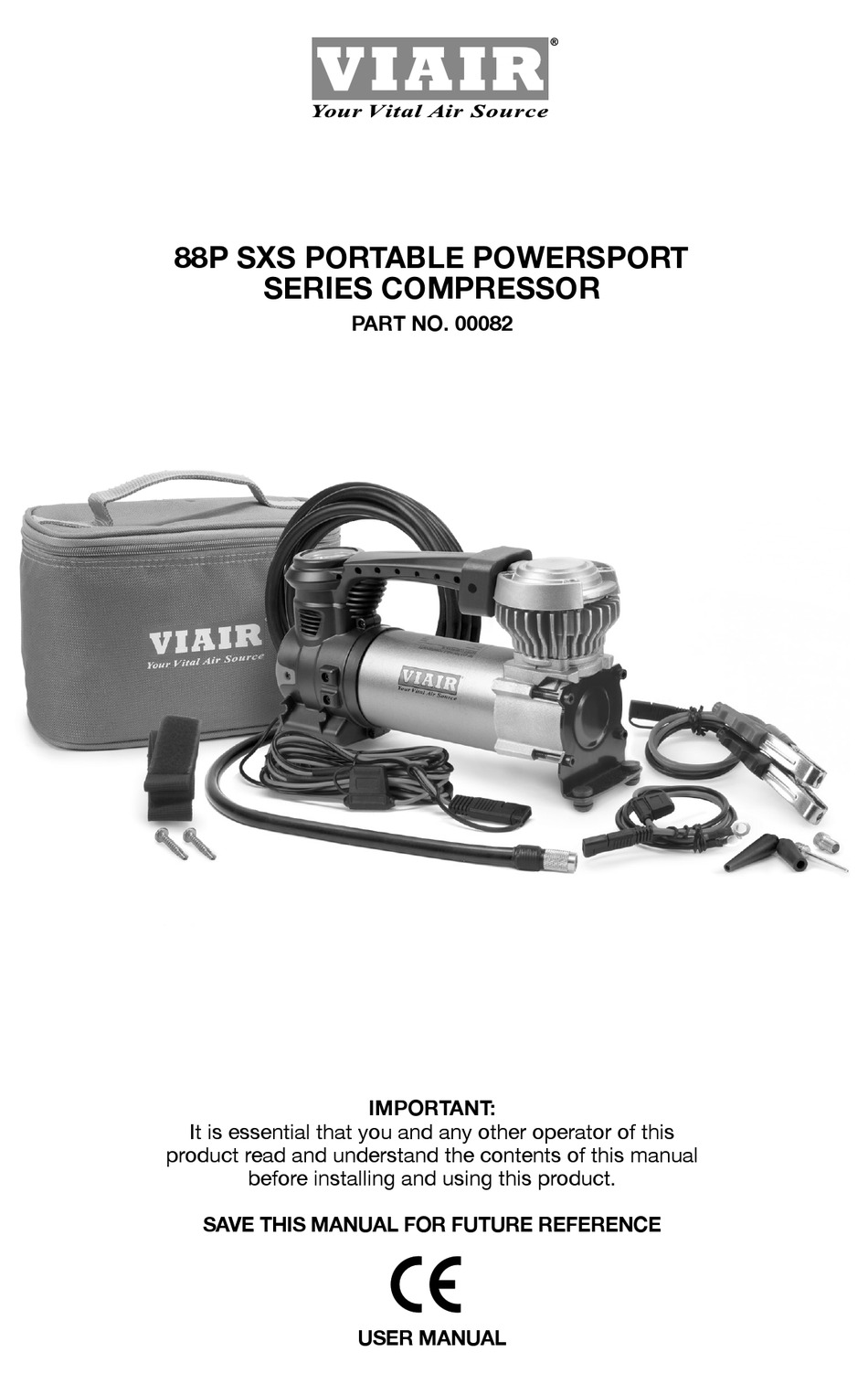 VIAIR 88P SXS PORTABLE POWERSPORT SERIES USER MANUAL Pdf Download