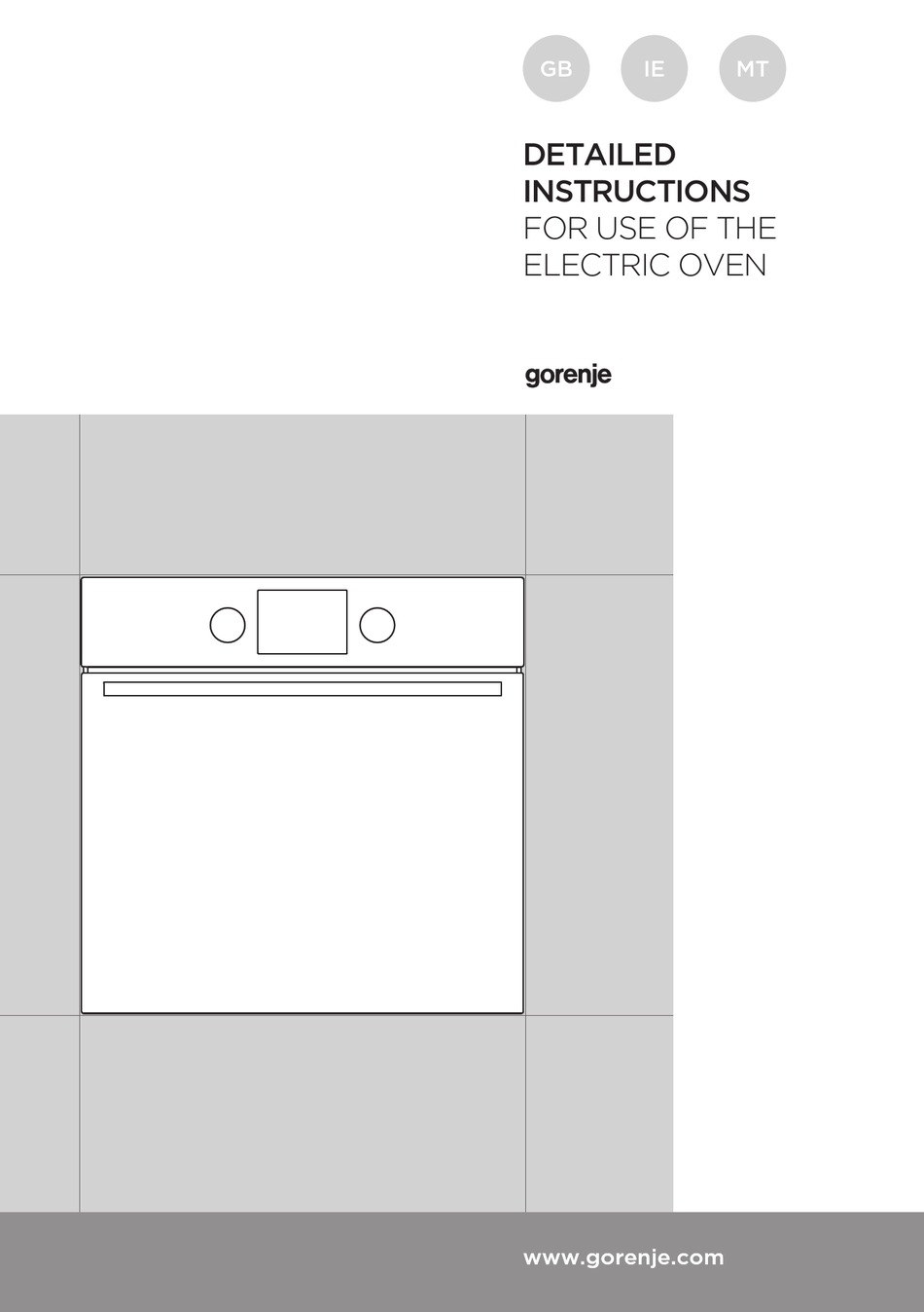 GORENJE BO635E11XK DETAILED INSTRUCTIONS FOR USE Pdf Download ManualsLib