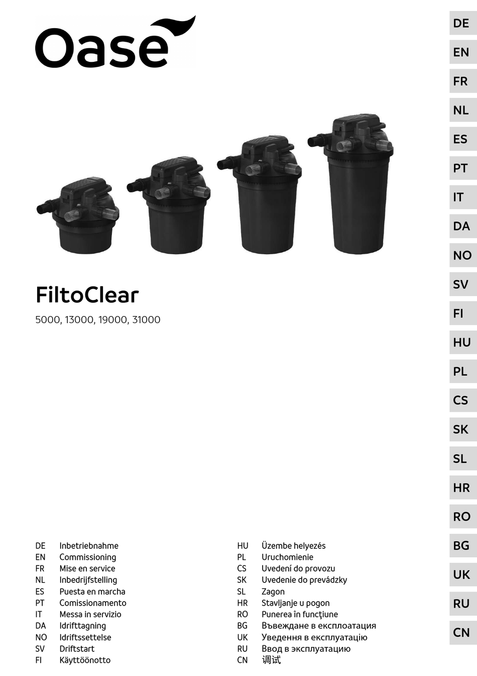 OASE FILTOCLEAR 5000 MANUAL Pdf Download ManualsLib