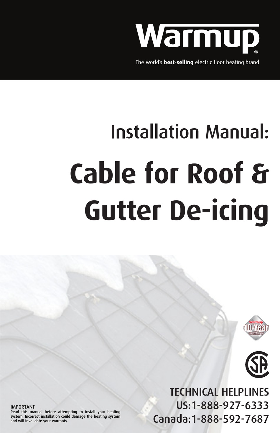 WARMUP NAMSR5W120 INSTALLATION MANUAL Pdf Download ManualsLib