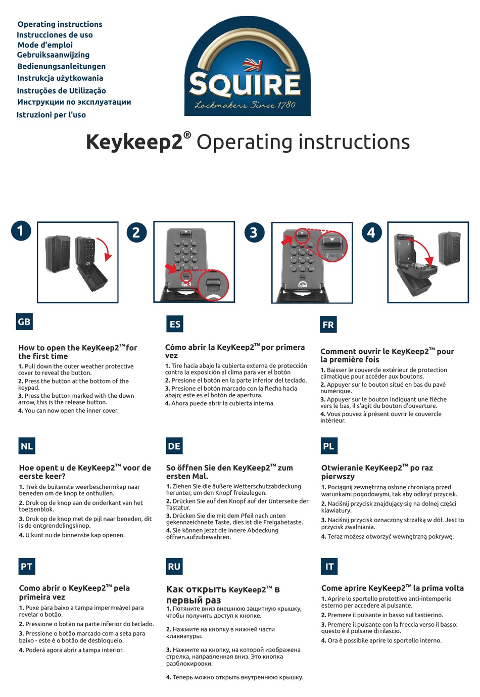 squire-keykeep2-operating-instructions-pdf-download-manualslib