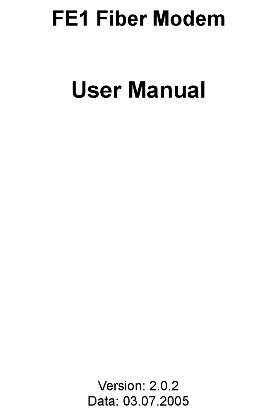 UPCOM FE1 USER MANUAL Pdf Download | ManualsLib