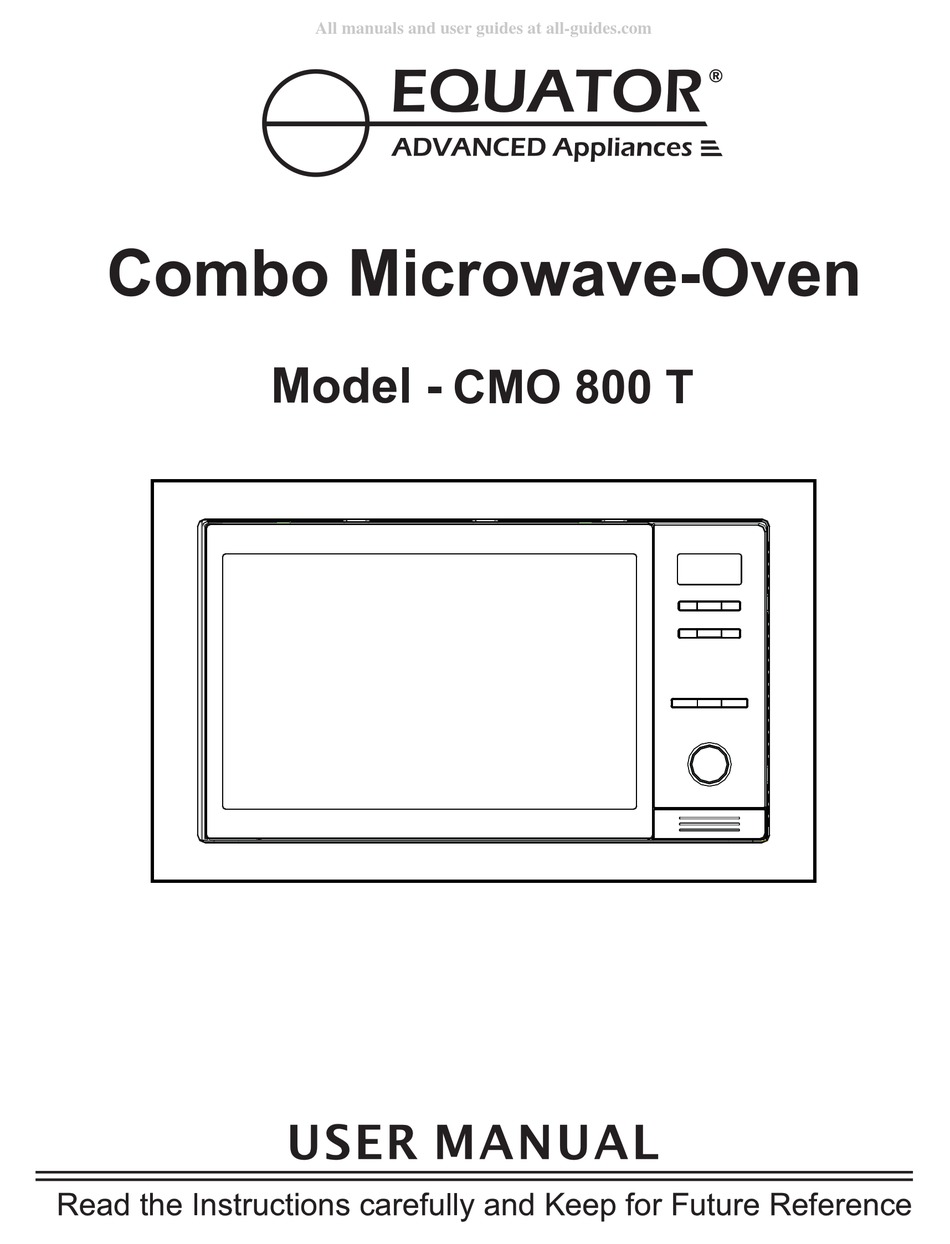 EQUATOR CMO 800 T USER MANUAL Pdf Download ManualsLib