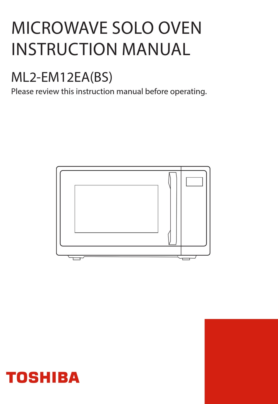 TOSHIBA ML2-EM12EA INSTRUCTION MANUAL Pdf Download | ManualsLib